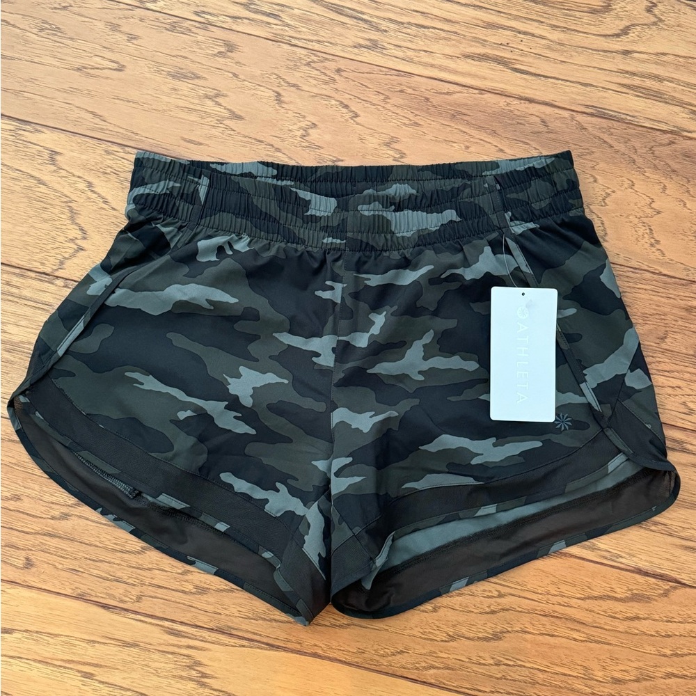 Athleta Printed Mesh Racer Short - 4 inch